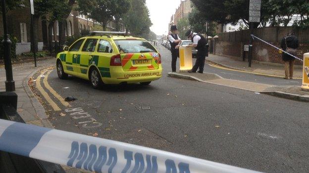 Scene of the shooting on Shepperton Road