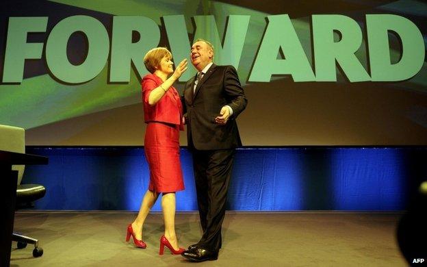 Nicola Sturgeon and Alex Salmond