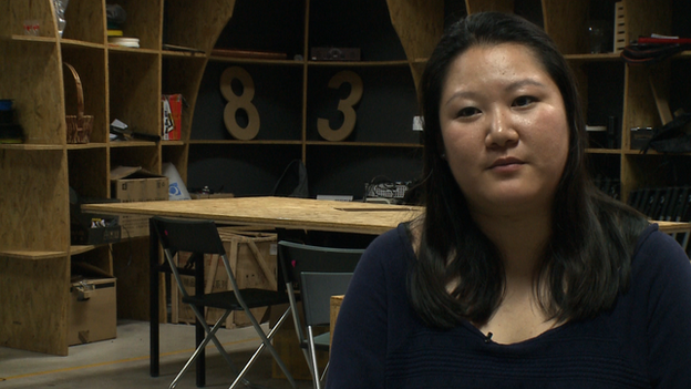 Joanna Wei, co-founder of Creatica in her office space