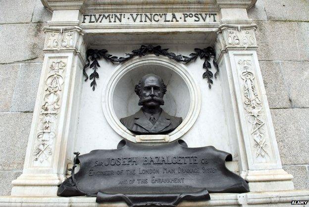 Sir Joseph Bazalgette memorial, Victoria embankment