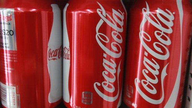 Cans of coke