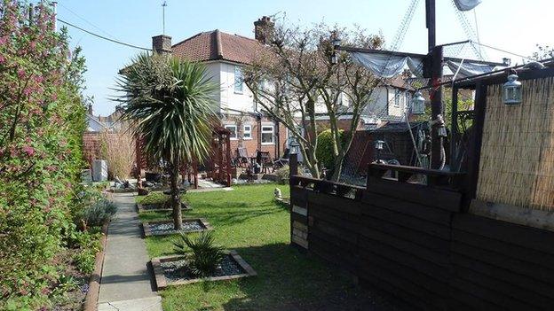 Tim Jones' pirate ship in Felixstowe