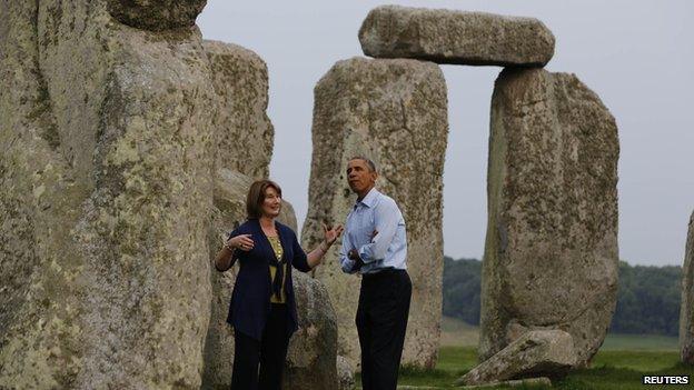 President Obama at Stonehenge