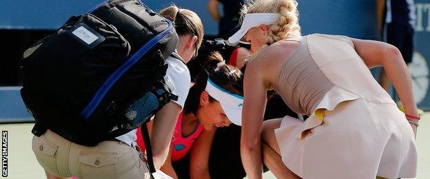 Caroline Wozniacki shows her concern for Peng Shuai