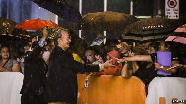 Bill Murray at the premiere of St Vincent