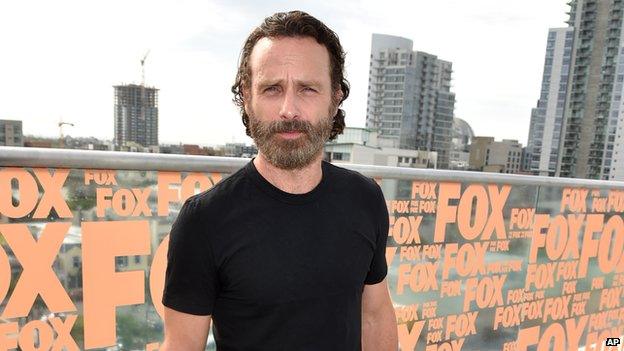 Andrew Lincoln plays Rick in the Walking Dead