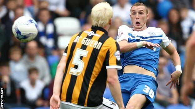 Marcus Maddison scores for Peterborough against Port Vale