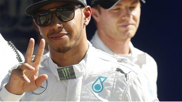 Lewis Hamilton (left) and Nico Rosberg