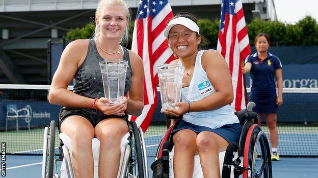 Jordanne Whiley and Yui Kamiji