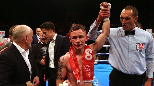 Carl Frampton declared the new champion