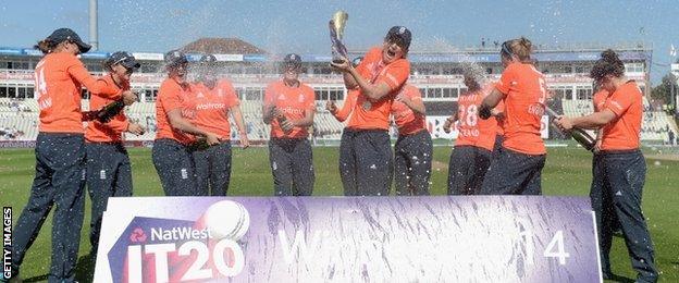 England celebrate