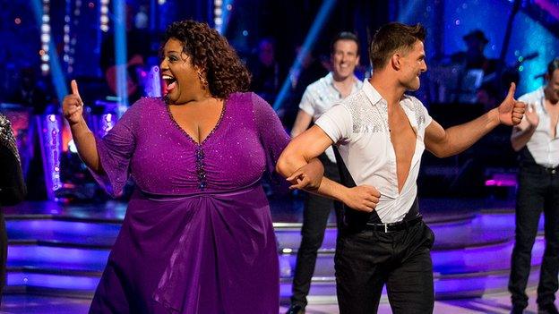 Alison Hammond and Aljaz Skorjanec