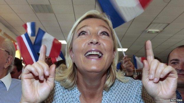 National Front leader Marine Le Pen. Photo: 7 September 2014