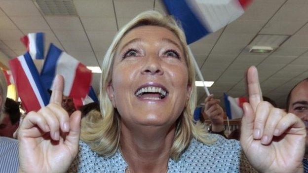 National Front leader Marine Le Pen. Photo: 7 September 2014