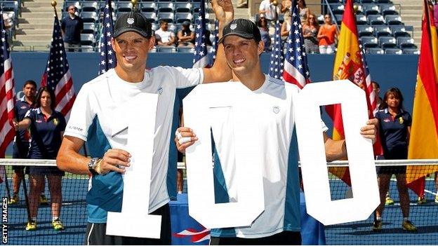 Mike Bryan and Bob Bryan of United States