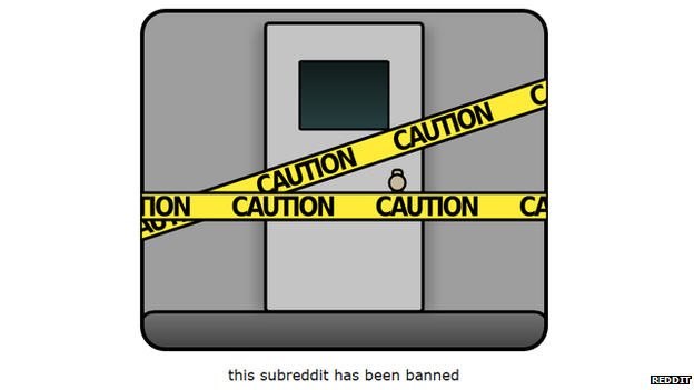Banned page on Reddit