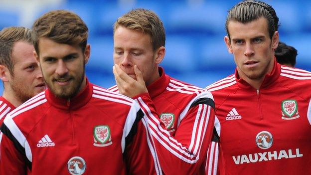 Aaron Ramsey, Chris Gunter and Gareth Bale