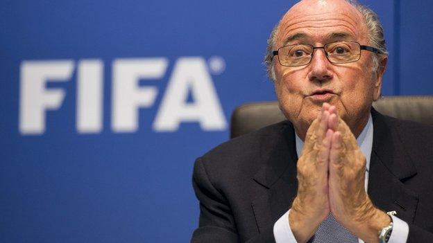 Fifa president Sepp Blatter