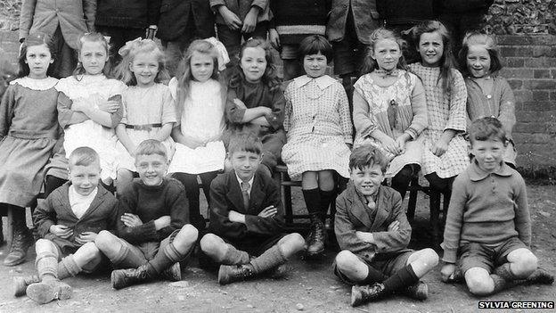 Bill Tutte at Cheveley Village School in 1923