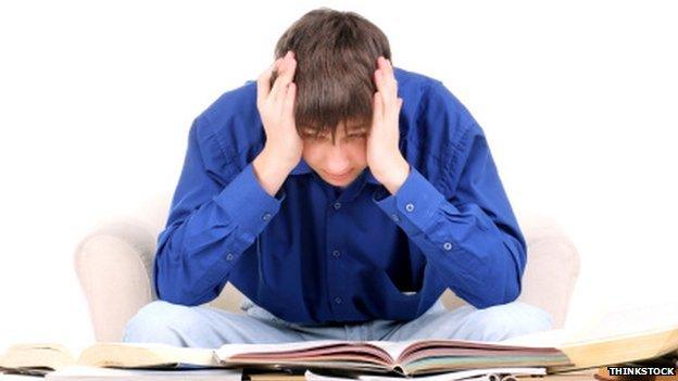Adult struggling to read