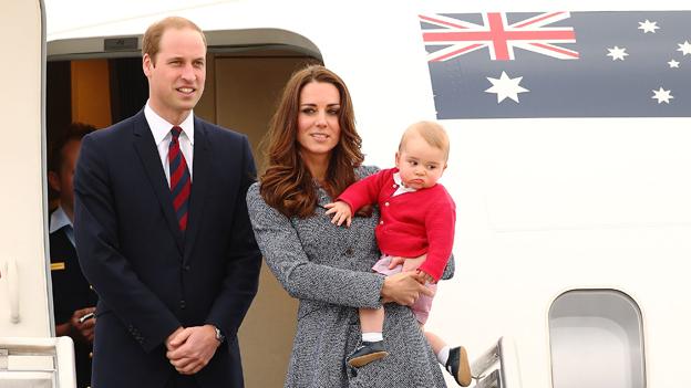 Duke and Duchess of Cambridge and Prince George