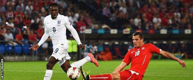 England forward Danny Welbeck