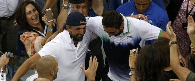 Marin Cilic celebrates