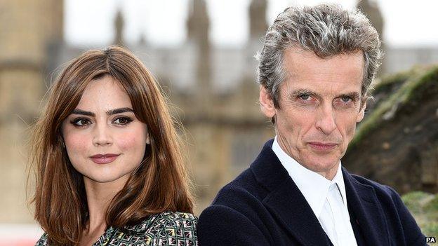 Jenna Coleman and Peter Capaldi