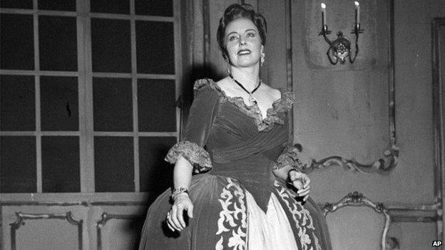 Italian soprano Magda Olivero (undated photograph)