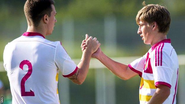 Gauld celebrates