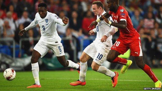 England vs Switzerland in Euro 2016 qualifier.