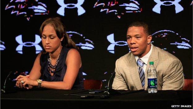 Janay Palmer and Ray Rice