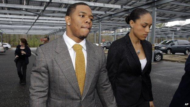 Ray Rice and Janay Palmer