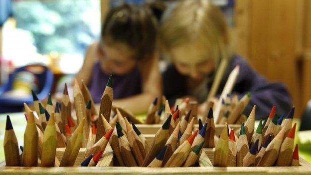 children in a classroom