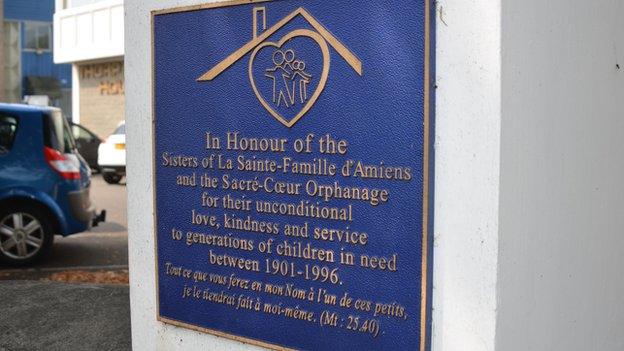 Sacre-Coeur orphanage plaque