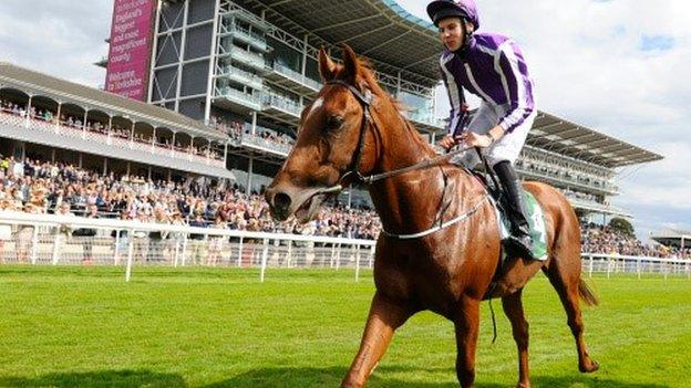 Jockey Joseph O'Brien after winning on Australia at York