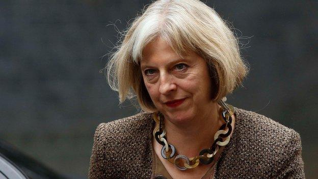 Theresa May outside Downing Street on 1 September 2014