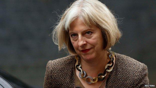 Theresa May outside Downing Street on 1 September 2014