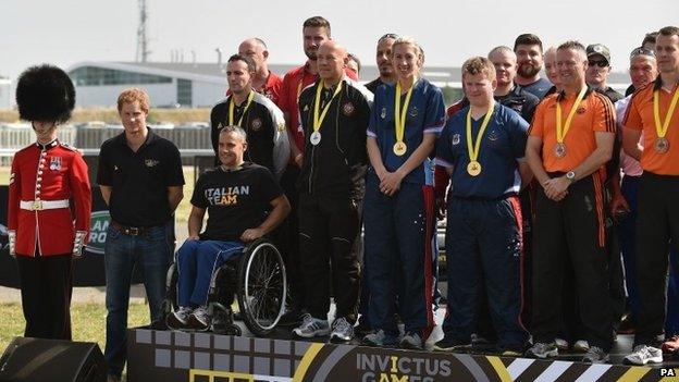 Medallists at the Invictus Games