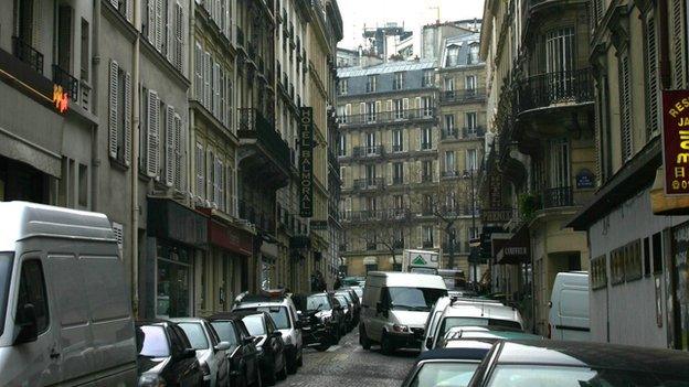 Street in Paris, archive image