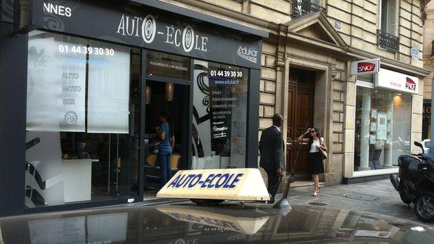 Driving school in Paris