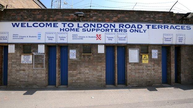 Peterborough United's London Road End