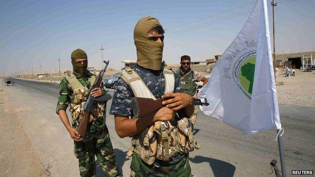 Badr militiamen, near Sulaiman Pak