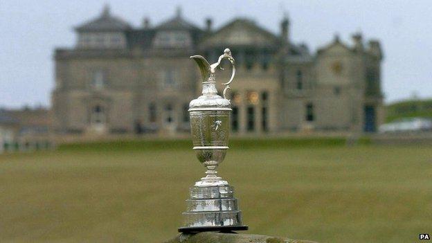 The Open Championship trophy