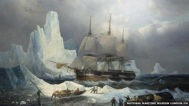 Painting of the Franklin expedition