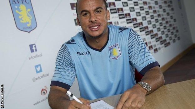 Gabby Agbonlahor signs new Villa contract