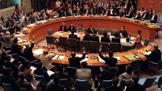 UN Security Council session in 1999