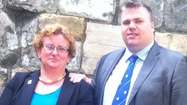 Helen Douglas (l) and Chris Steward (r)