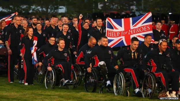 UK team at Opening Ceremony