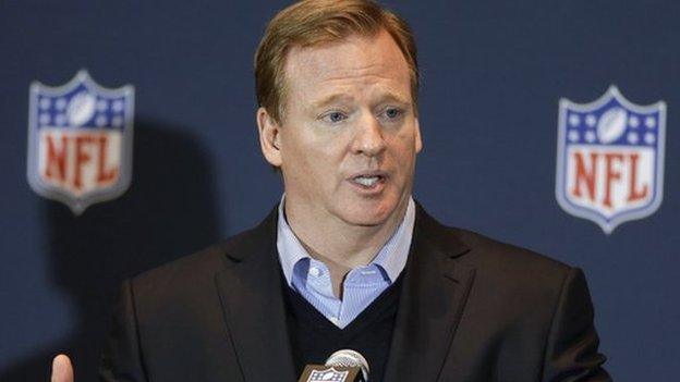 NFL commissioner Roger Goodell.